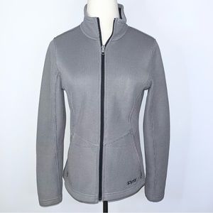 SPYDER Women’s Gray Fitted Full Zip Jacket Medium